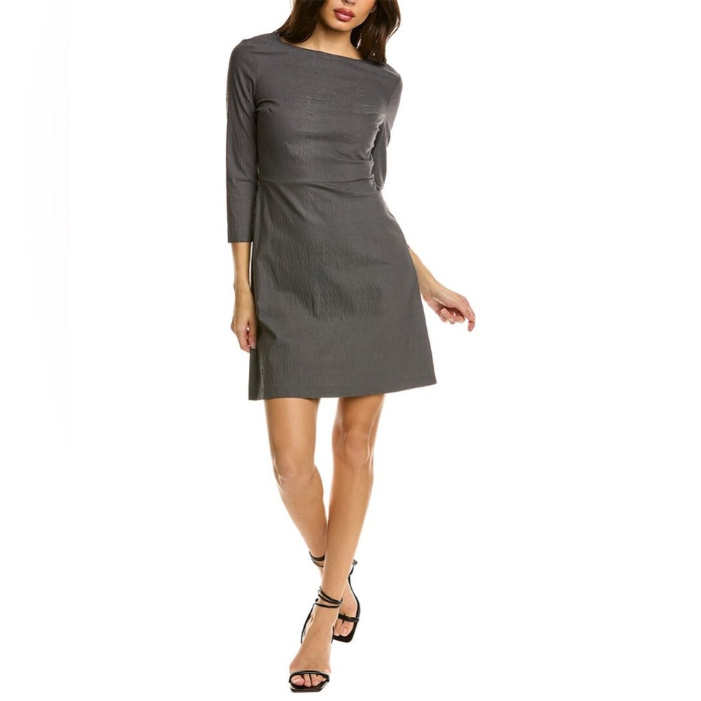 Theory Kamillina A-line Dress In Grey
